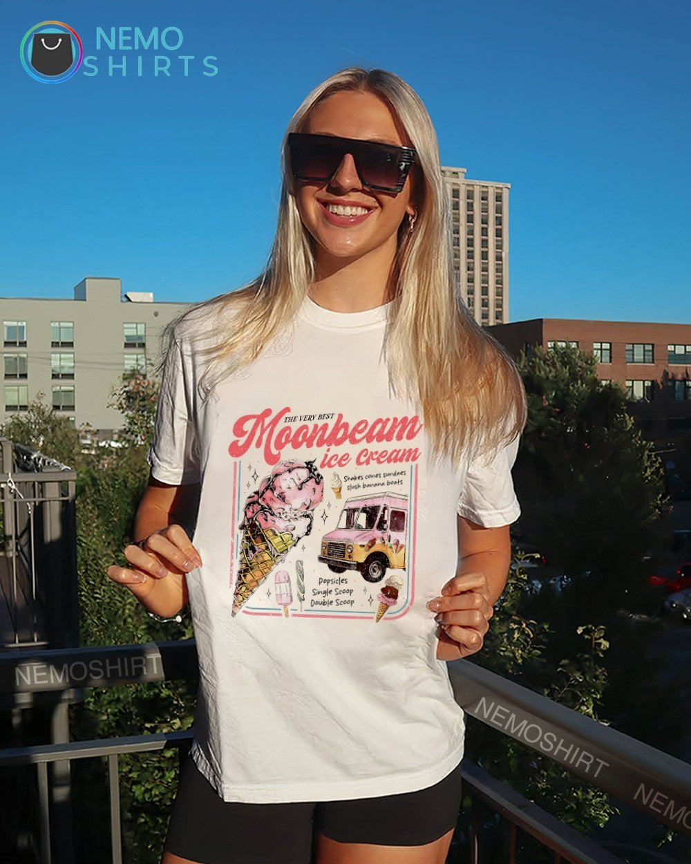 Moonbeam Ice Cream very best shakes cones sundaes shirt