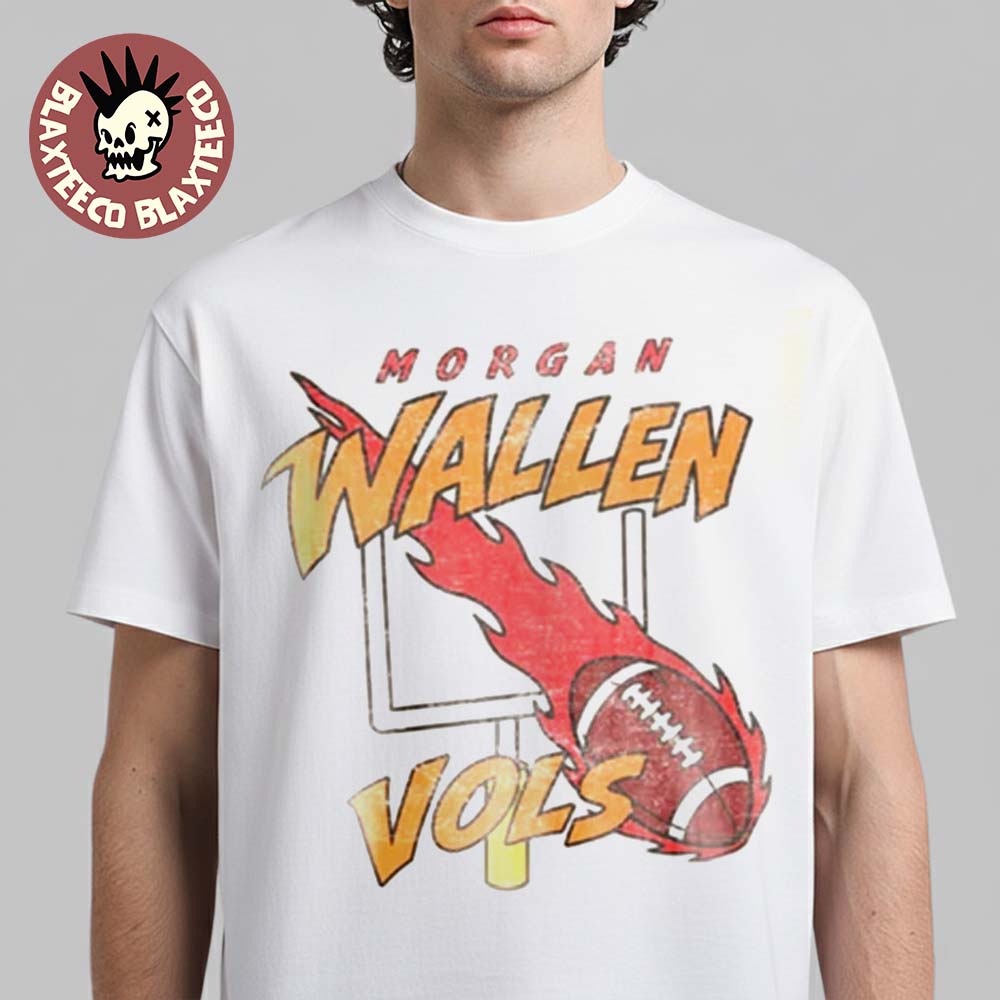 Morgan Wallen X Vols Tennessee Volunteers Flaming Ball Score T-Shirt