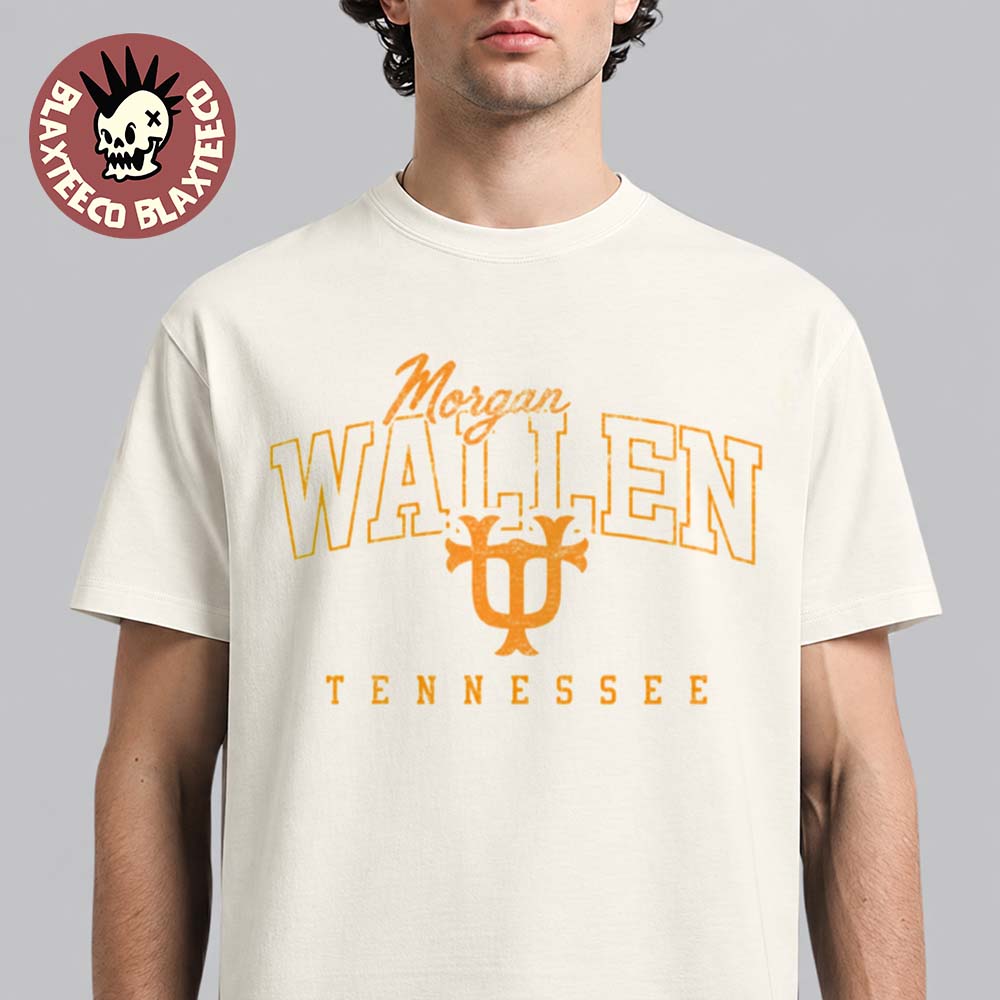 Morgan Wallen X Vols Tennessee Volunteers UT Logo Ivory T-Shirt