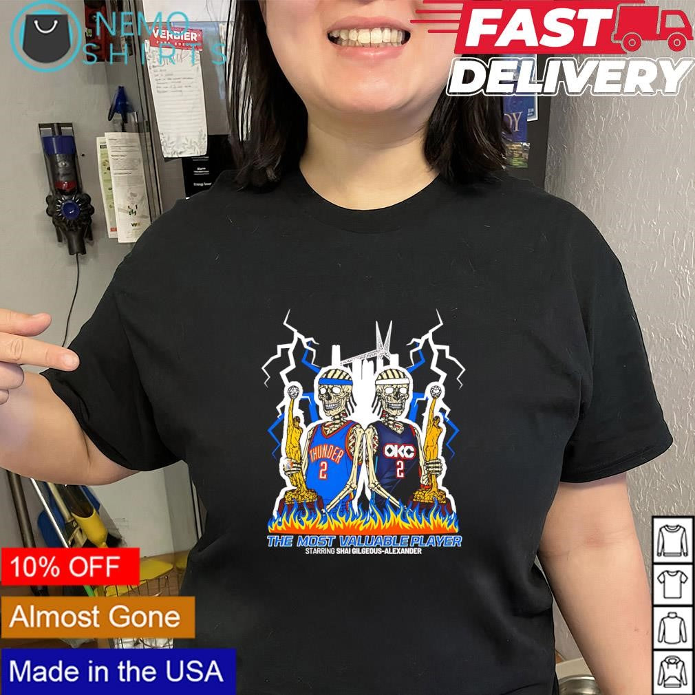 Most Valuable Player starring OKC Shai Gilgeous-Alexander skeletons shirt