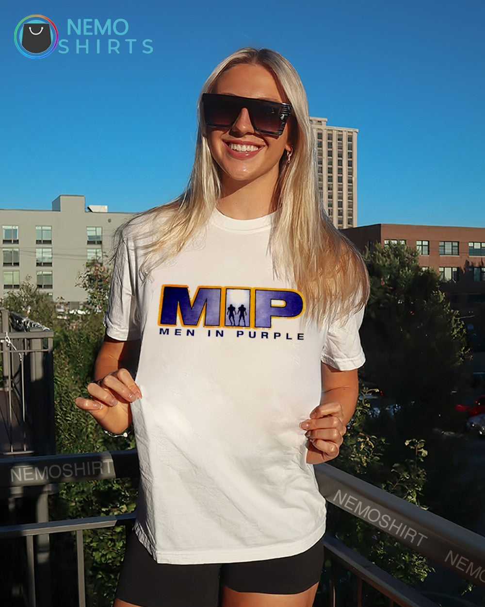 Mount Pulaski High School Men in Purple M.I.P. shirt