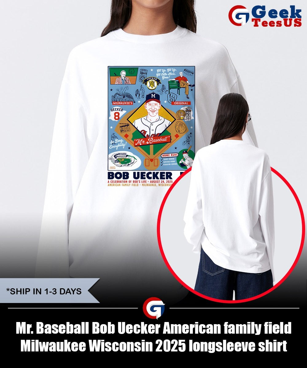 Mr. Baseball Bob Uecker American family field Milwaukee Wisconsin 2025 shirt