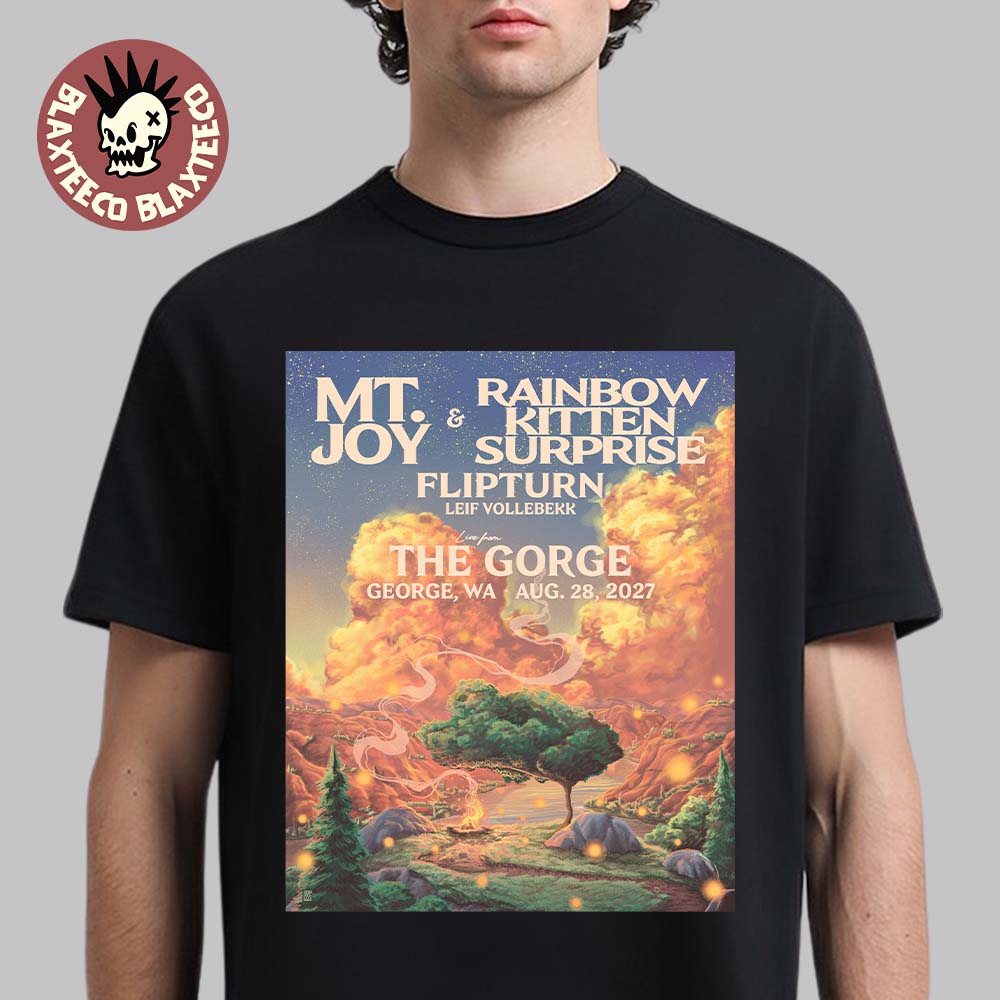Mt Joy And Rainbow Kitten Surprise Live From The Gorge In George WA Aug 28 2027 Unisex T-Shirt