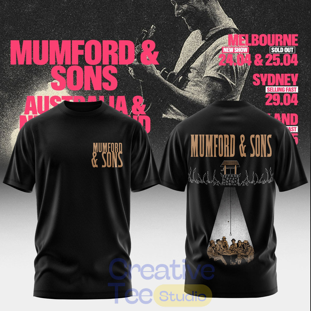 Mumford & Sons Prizefighter 2026 Tour Special Tee