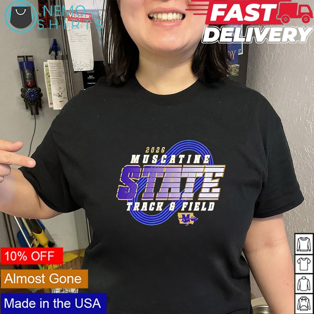 Muscatine Muskies State Track and Field 2026 logo shirt