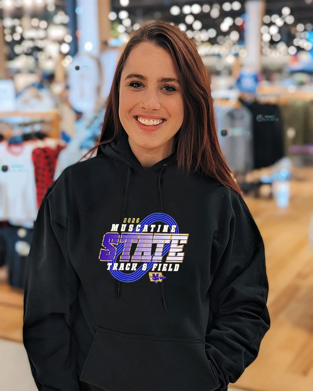Muscatine Muskies State Track and Field 2026 logo shirt
