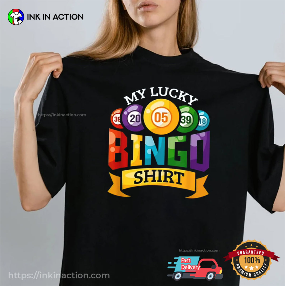 My Lucky Bingo T-shirt Funny Bingo Player