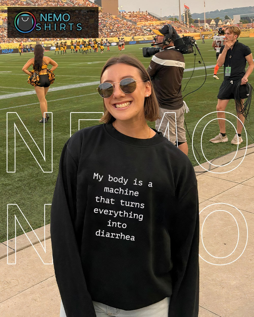 My body is a machine that turns everything into diarrhea text shirt
