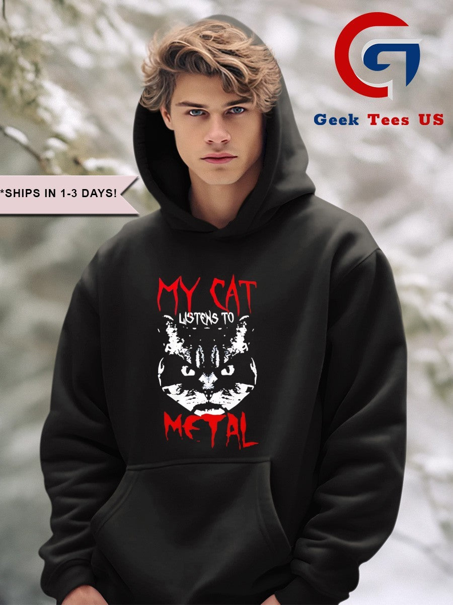 My cat listens to Metal shirt