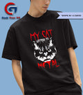 My cat listens to Metal shirt