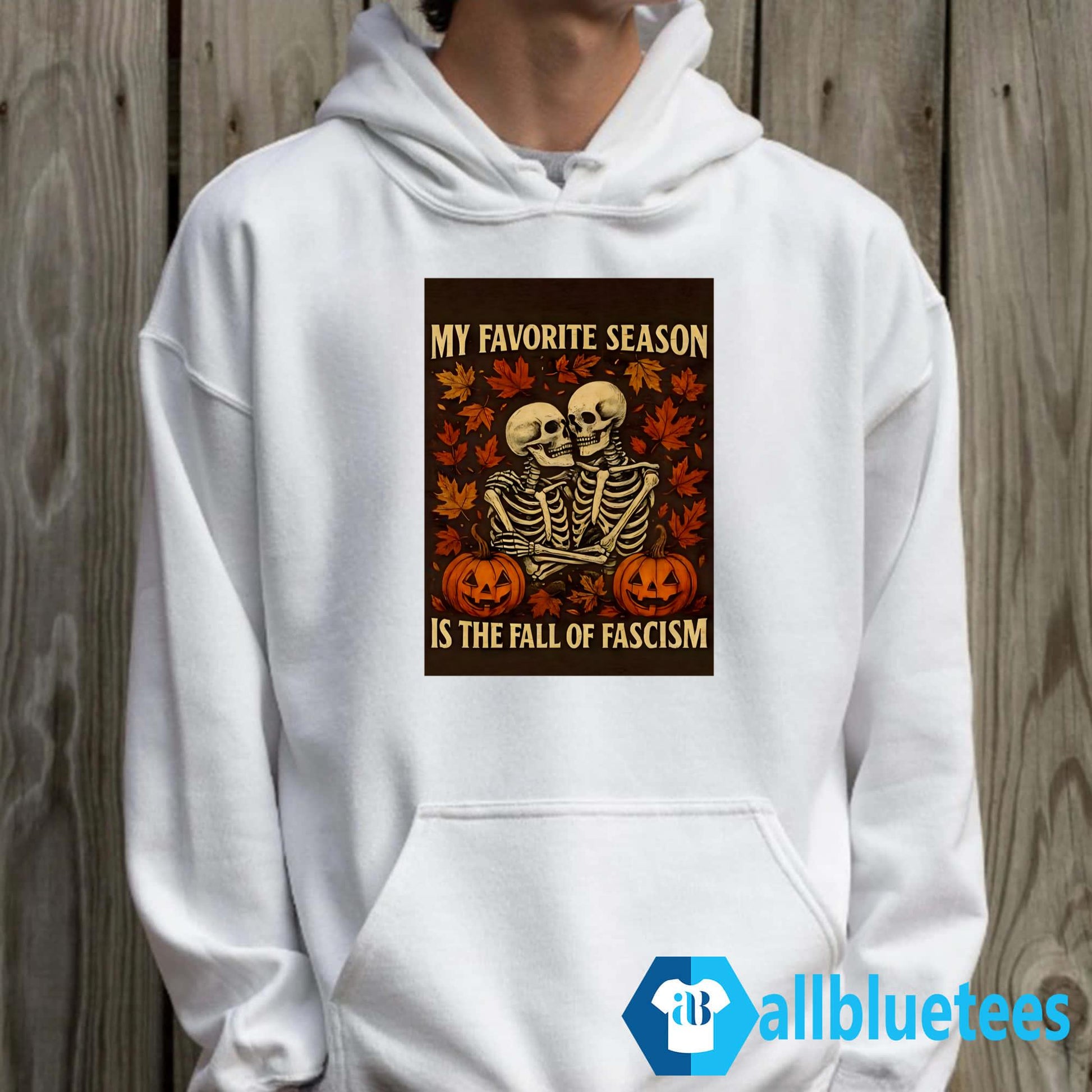 My Favorite Season Is The Fall Of Fascism Skeleton Lovers Shirt