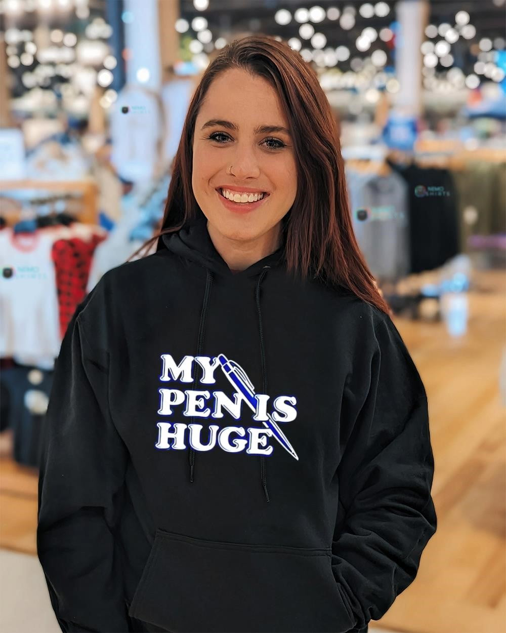 My pen is huge funny shirt