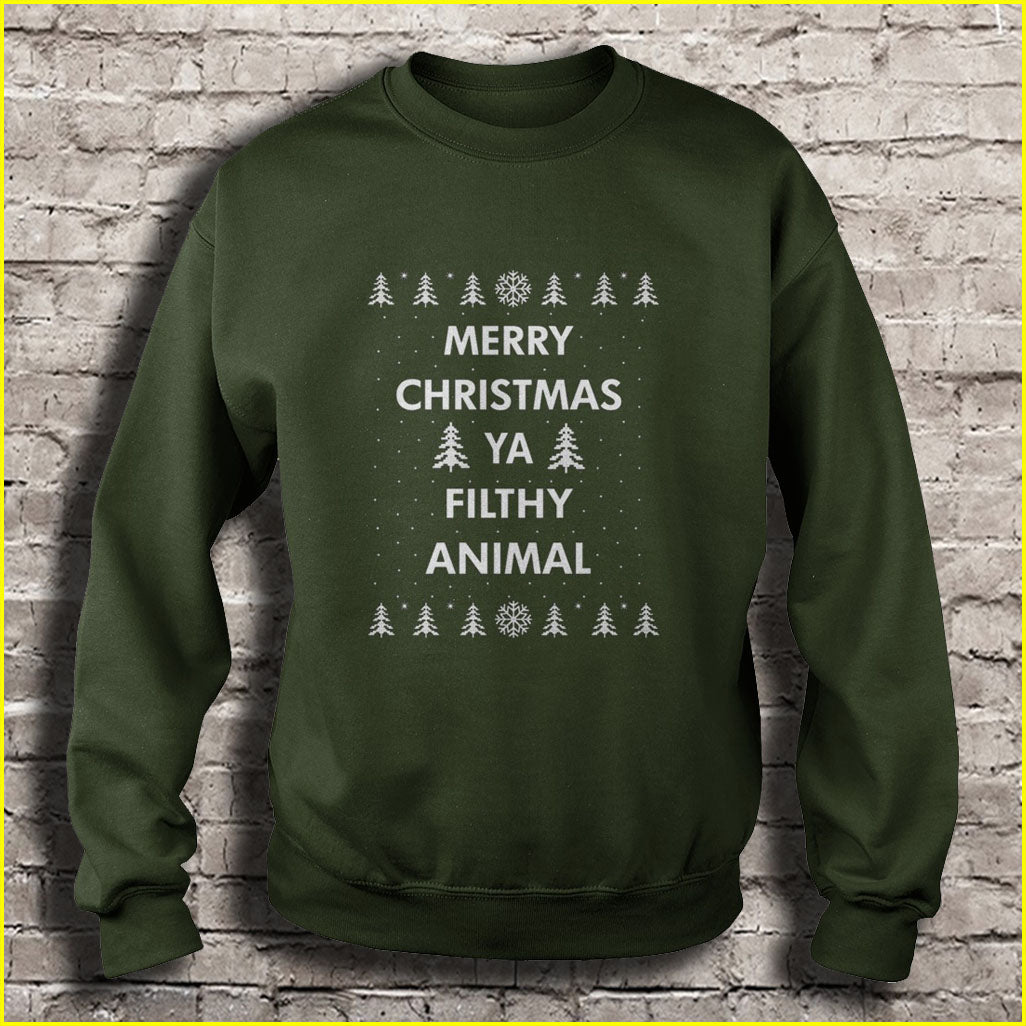 Merry Christmas Ya Filthy Animal Ugly Christmas Sweater