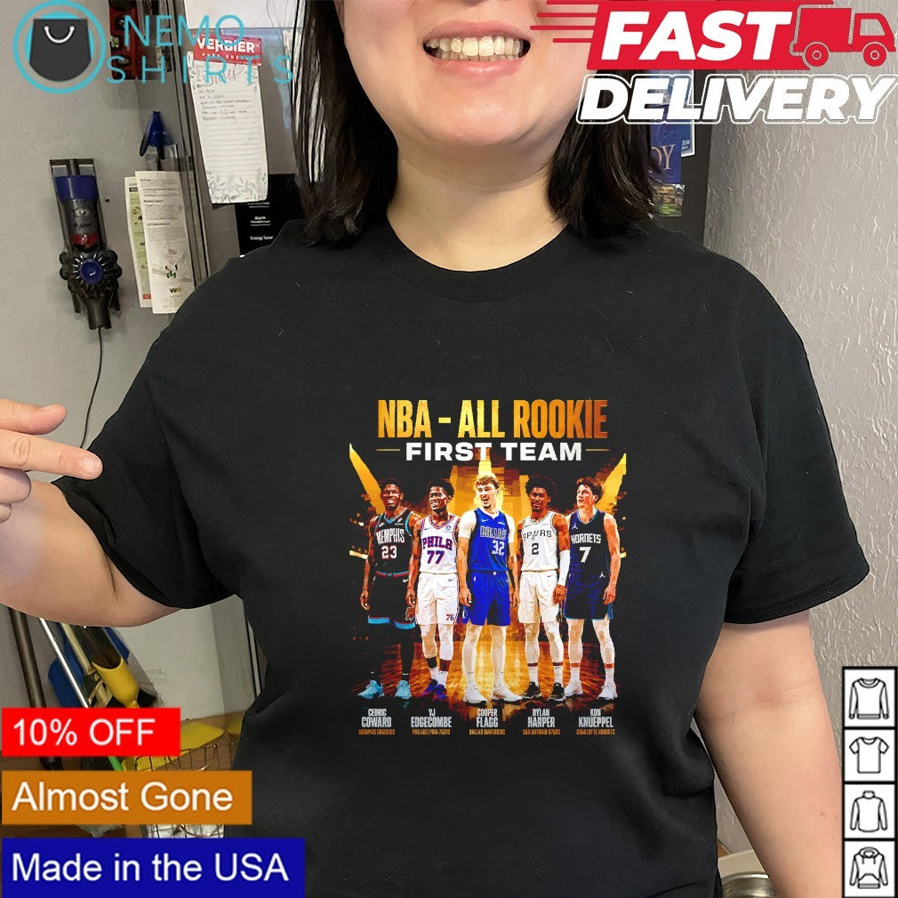 NBA All-Rookie First Team Coward Edgecombe Flagg Harper Knueppel shirt