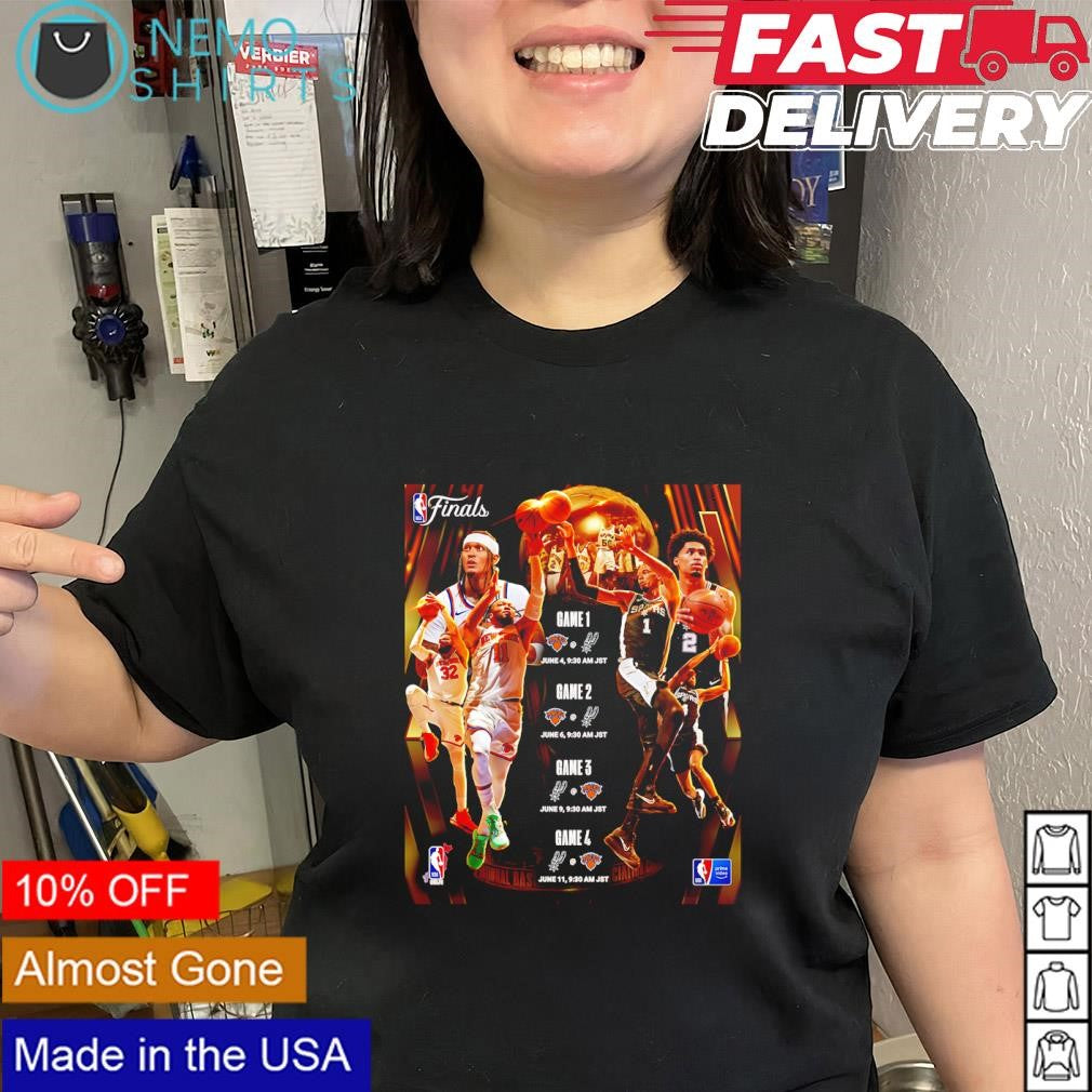 NBA Finals matchup Knicks and Spurs all game 2026 shirt