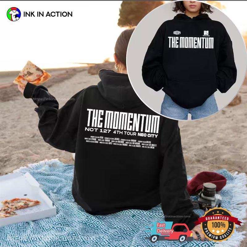 NCT 127 The Momentum Tour 2025 2 Sided Shirt