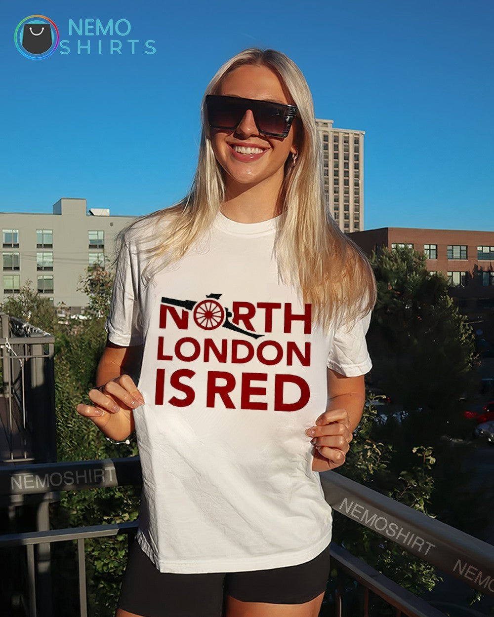 NOrth London is red Arsenal 2026 Premier League champions shirt