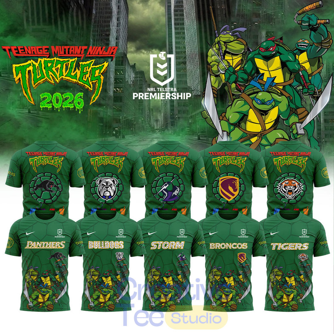 NRL All Teams x Teenage Mutant Ninja Turtles Special T-Shirt