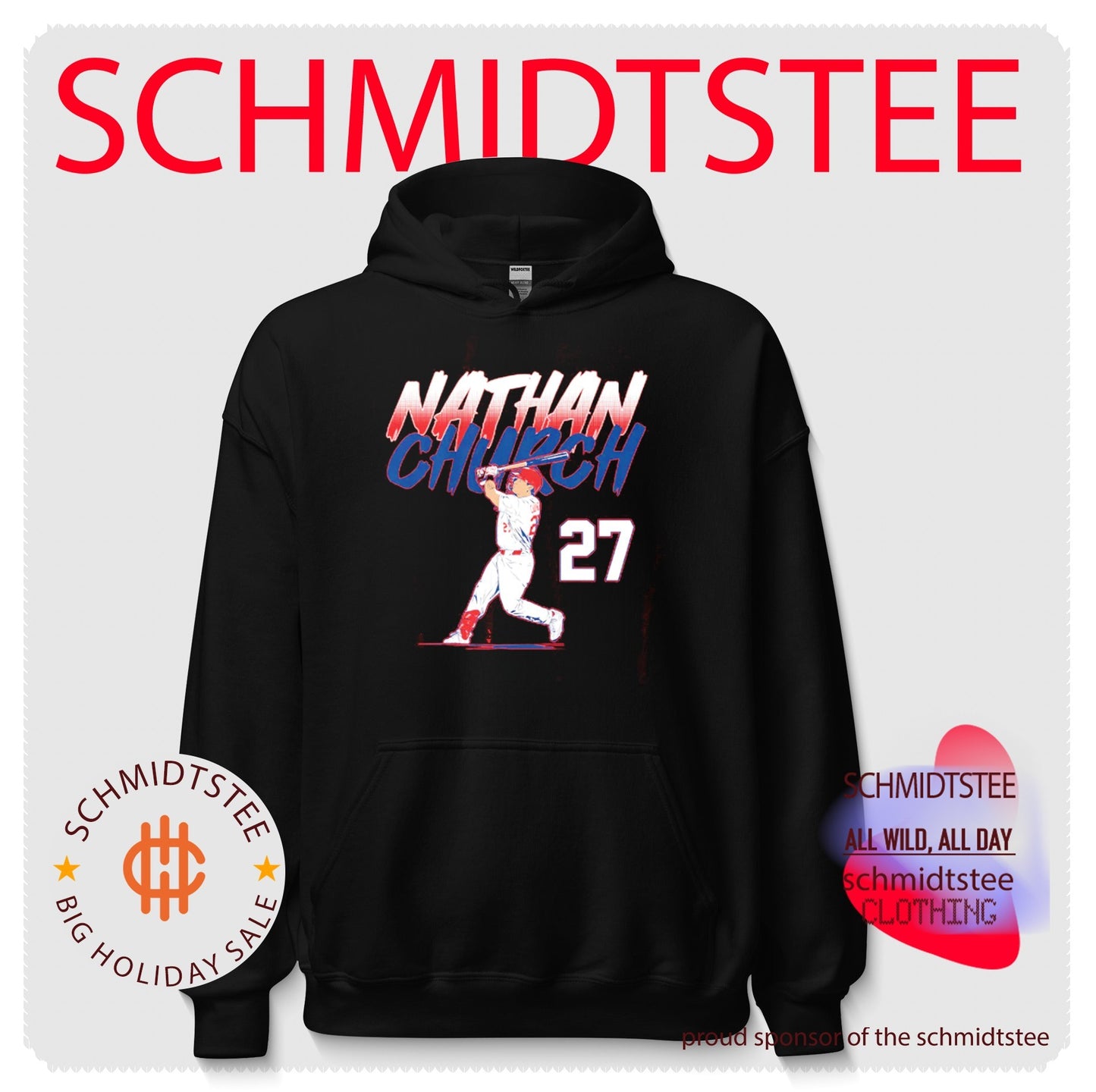 Nathan Church St. Louis Cardinals Slugger Swing Number shirt