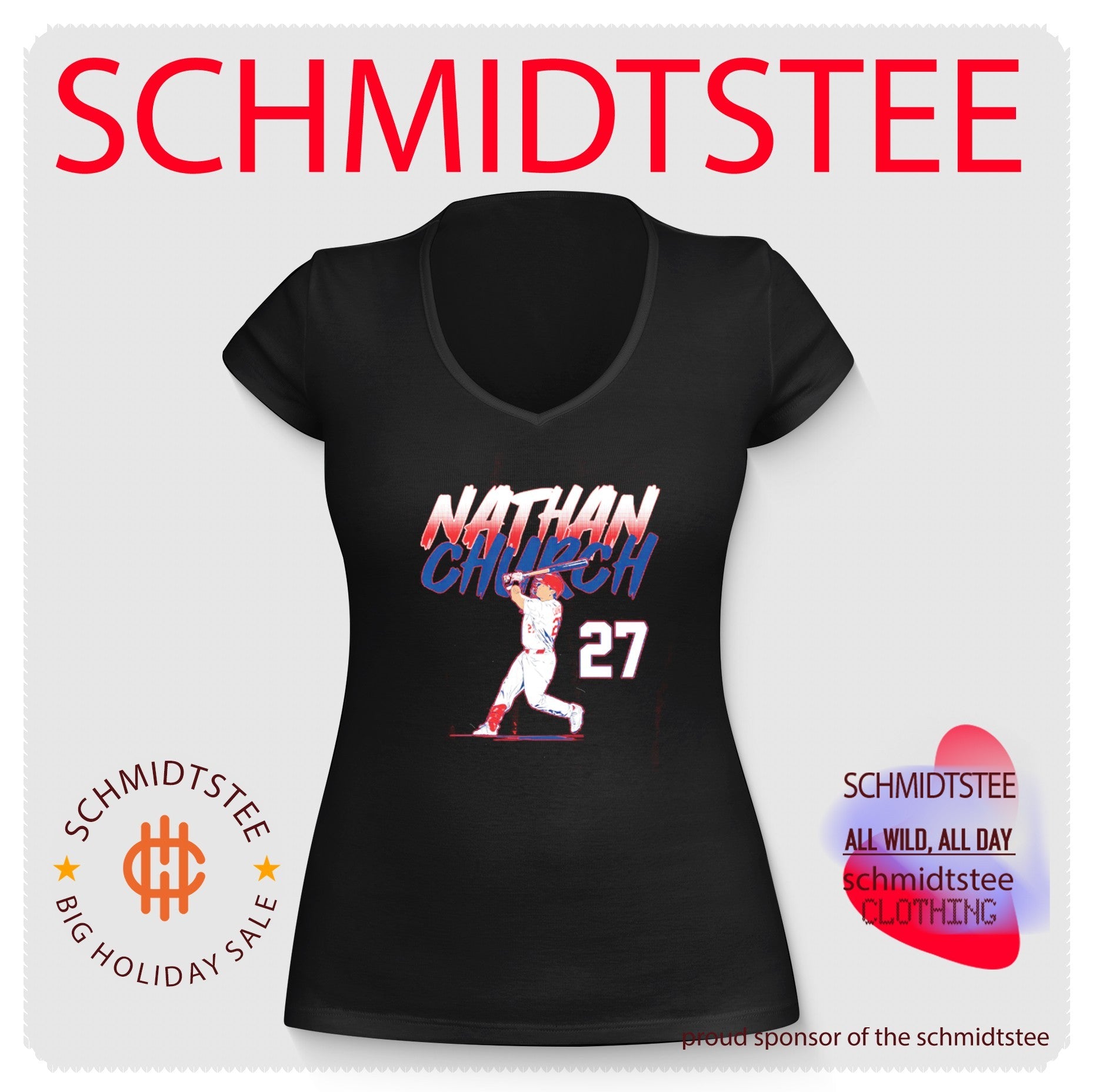 Nathan Church St. Louis Cardinals Slugger Swing Number shirt