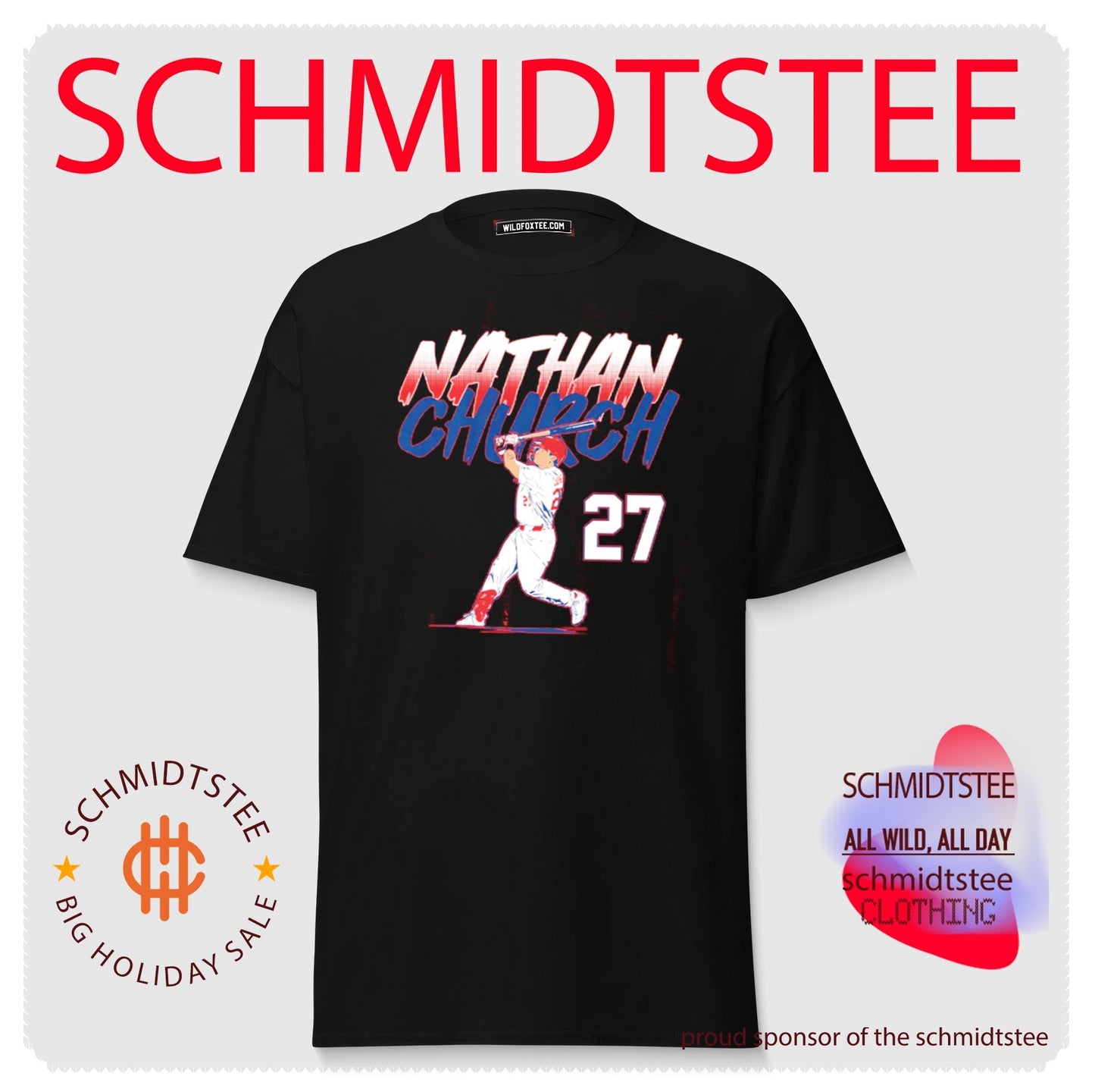 Nathan Church St. Louis Cardinals Slugger Swing Number shirt