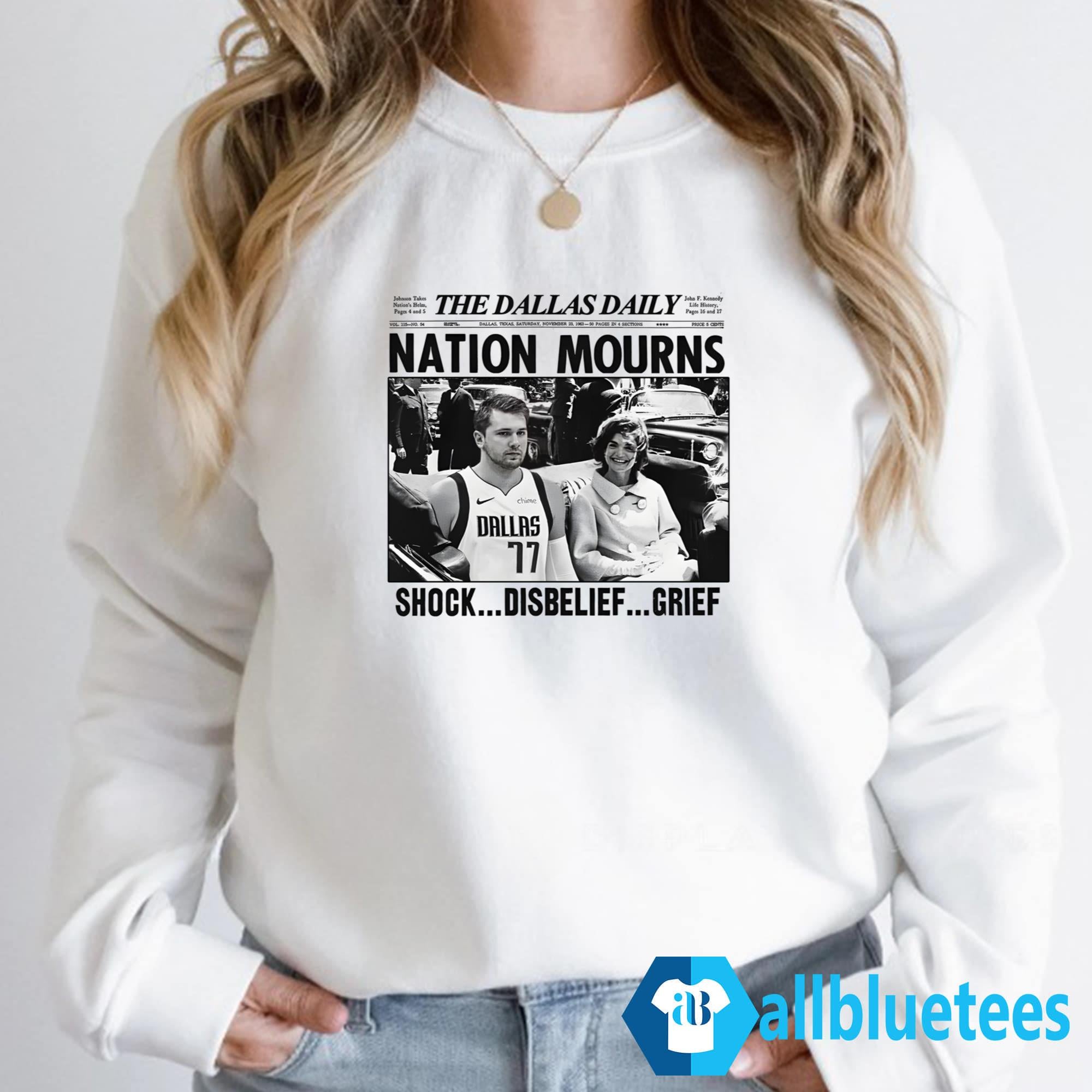 Luka Doncic Nation Mourns Shock Disbelief Grief Shirt