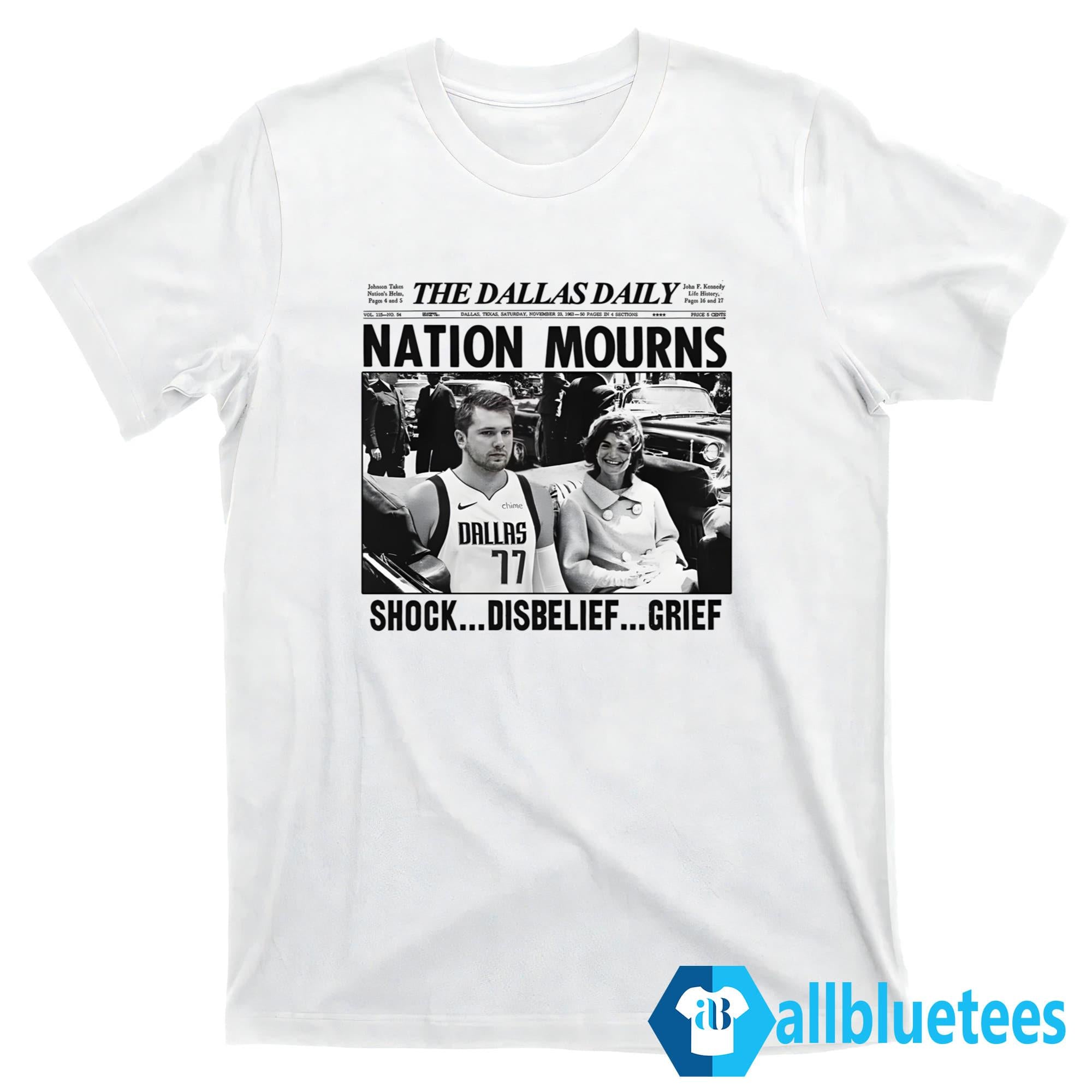 Luka Doncic Nation Mourns Shock Disbelief Grief Shirt