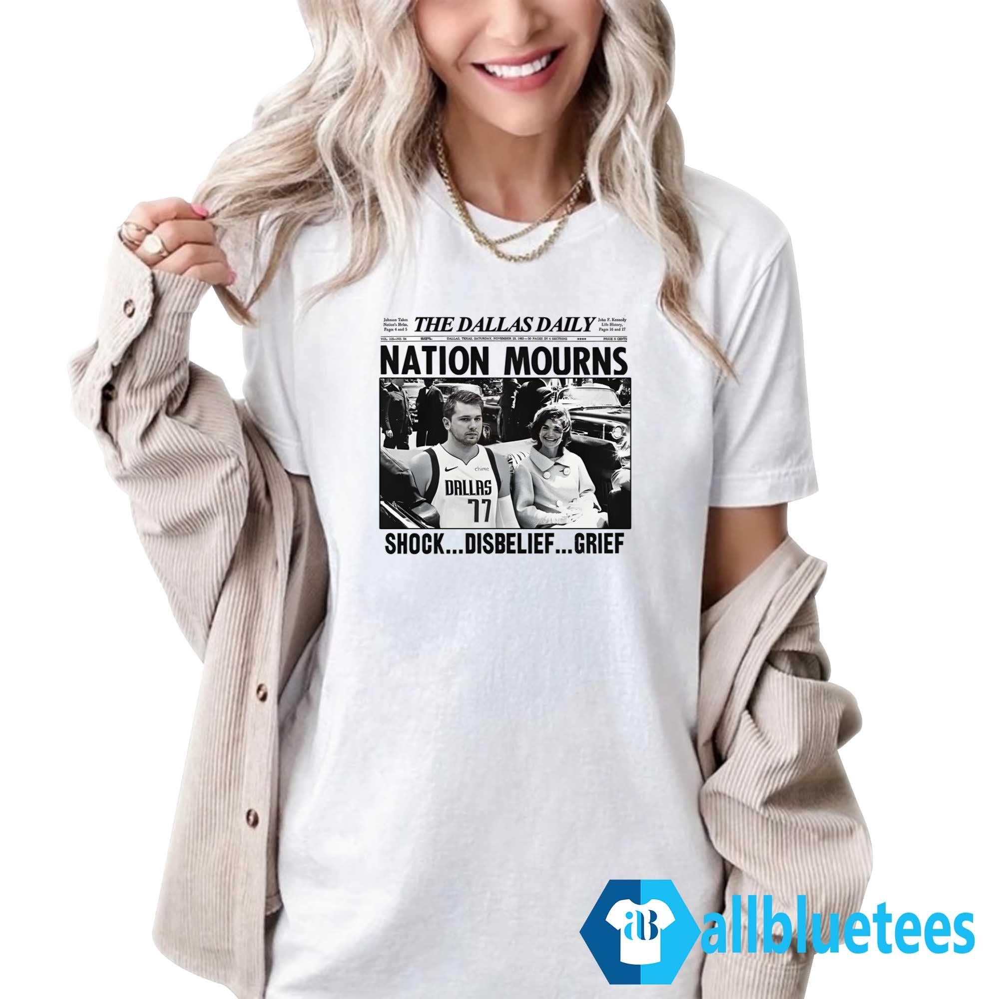Luka Doncic Nation Mourns Shock Disbelief Grief Shirt