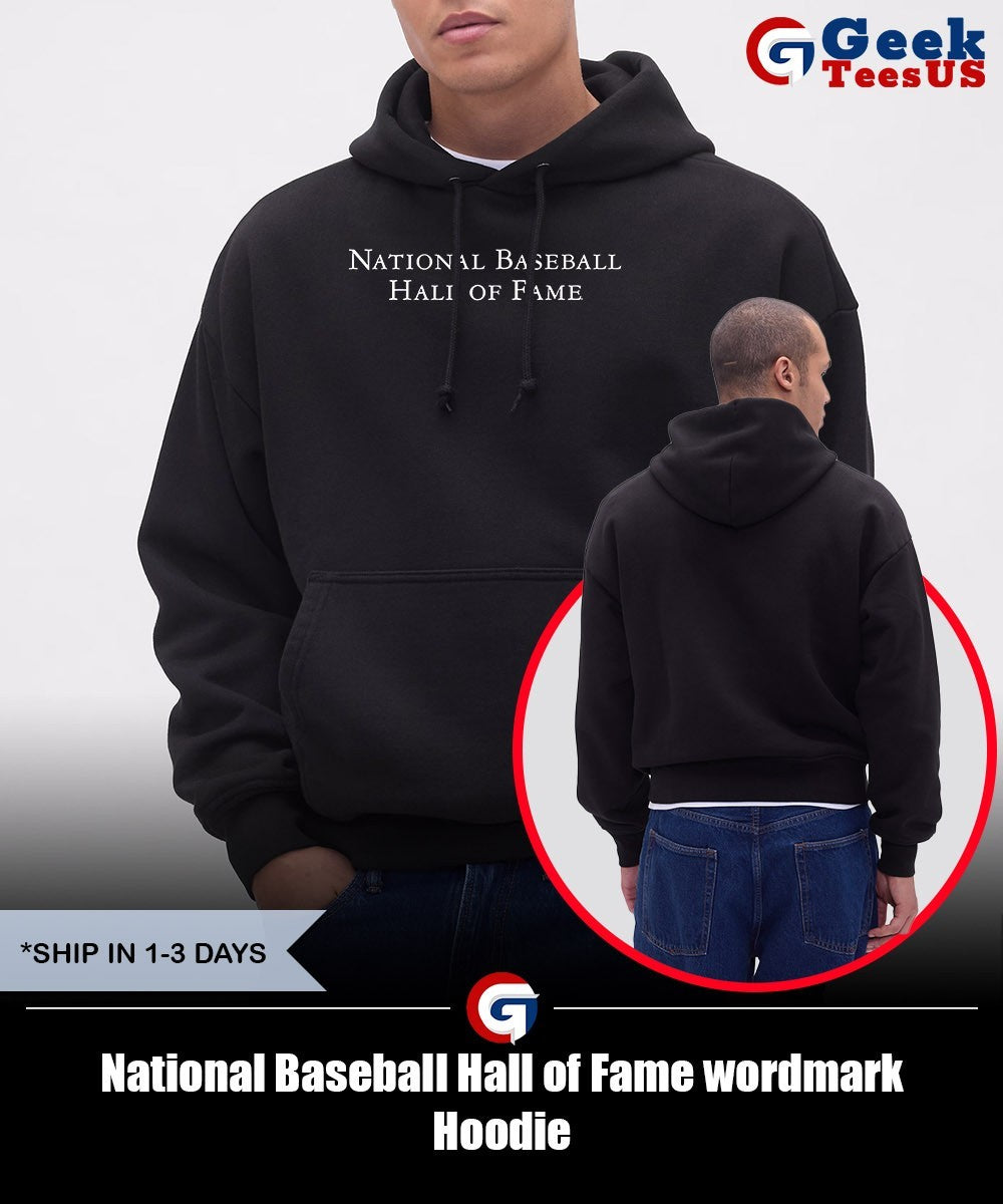 National Baseball Hall of Fame wordmark shirt