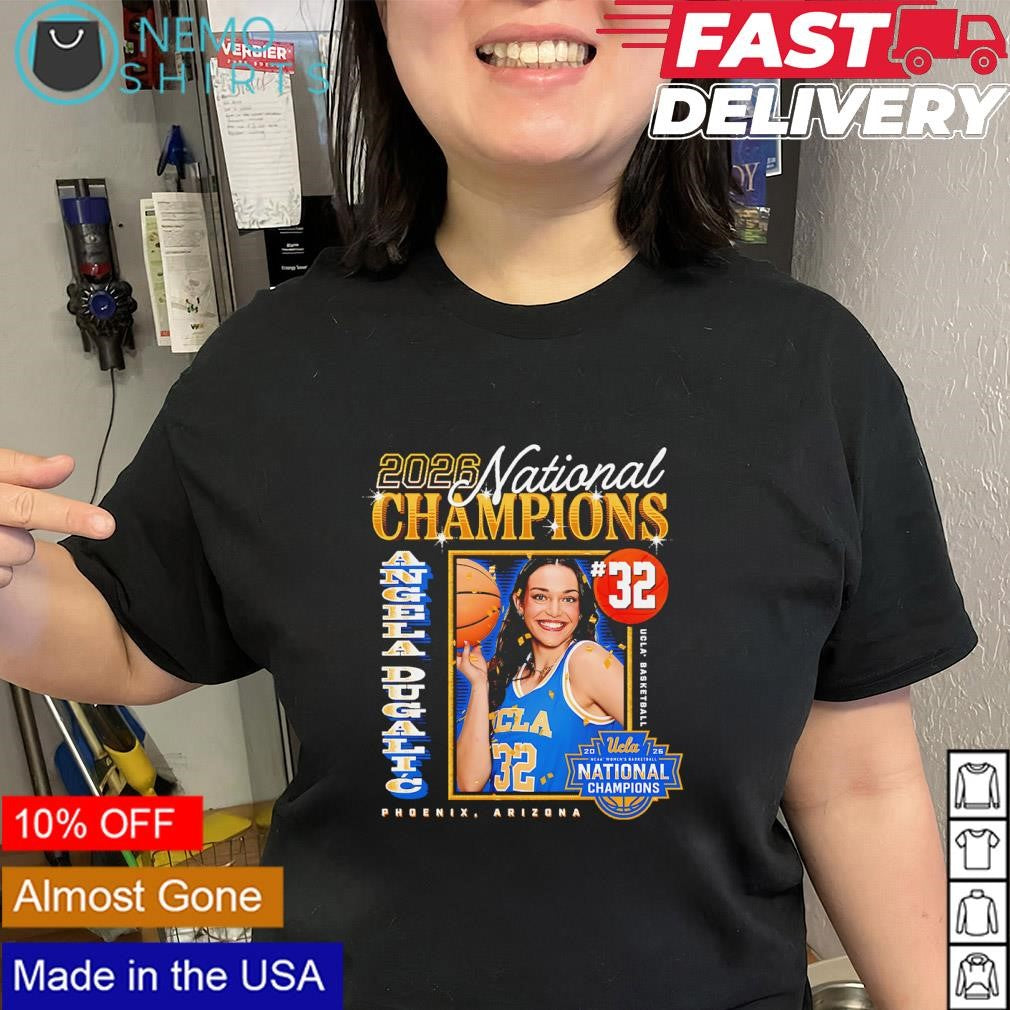 National Champions 2026 Angela Dugalic No.32 UCLA Bruins basketball shirt
