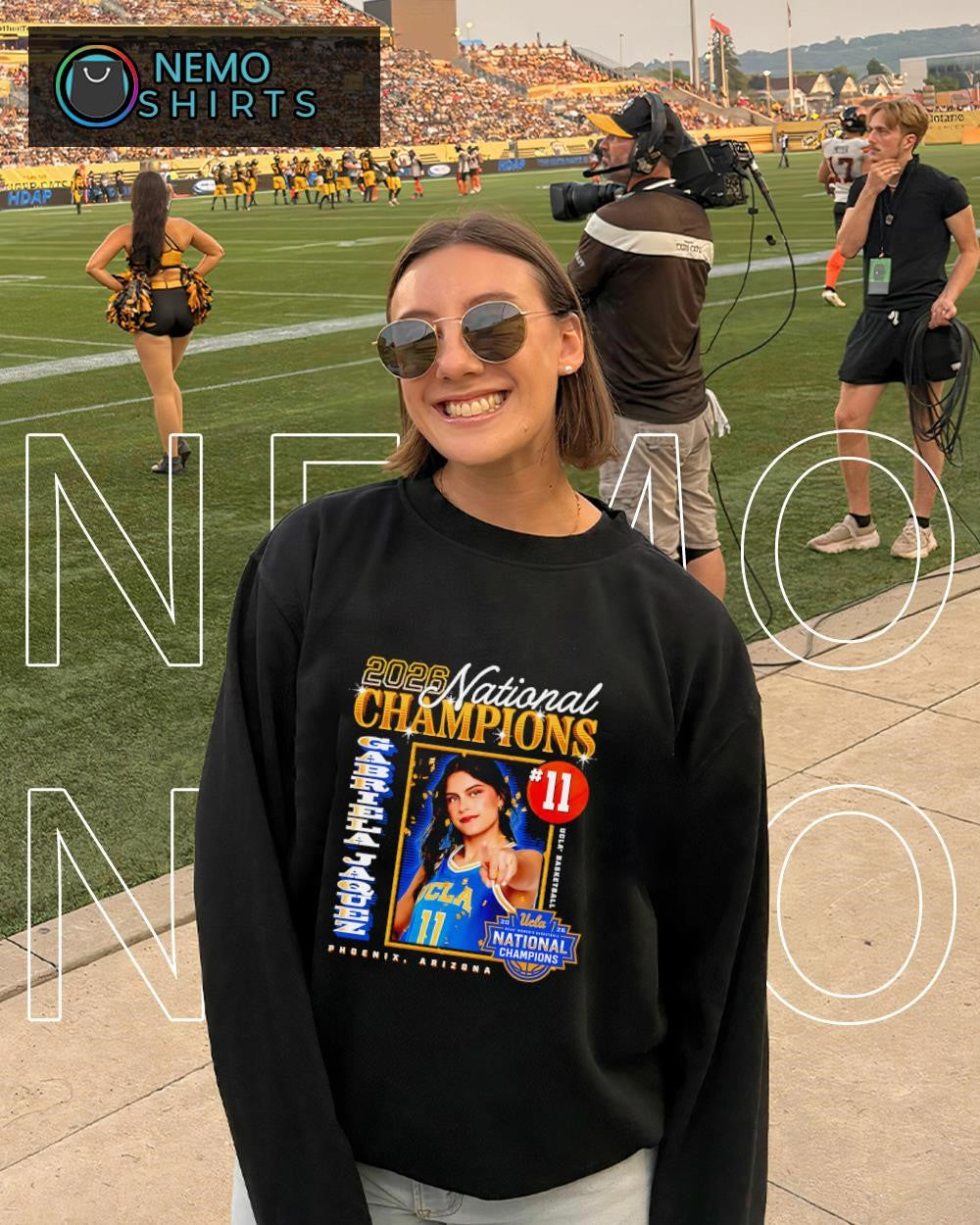 National Champions 2026 Gabriela Jaquez No.11 UCLA Bruins basketball shirt