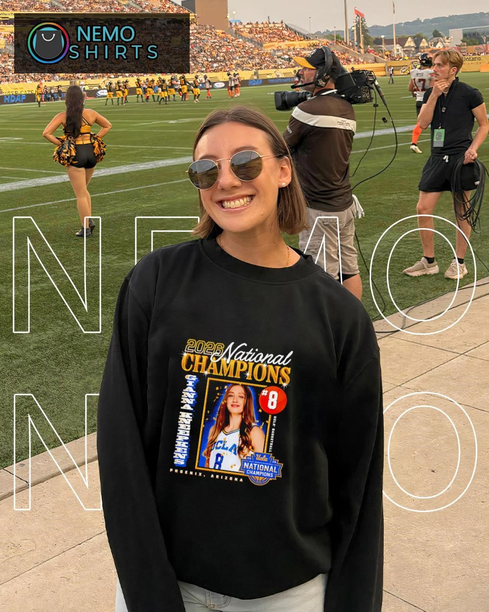 National Champions 2026 Gianna Kneepkens No. 8 UCLA Bruins shirt