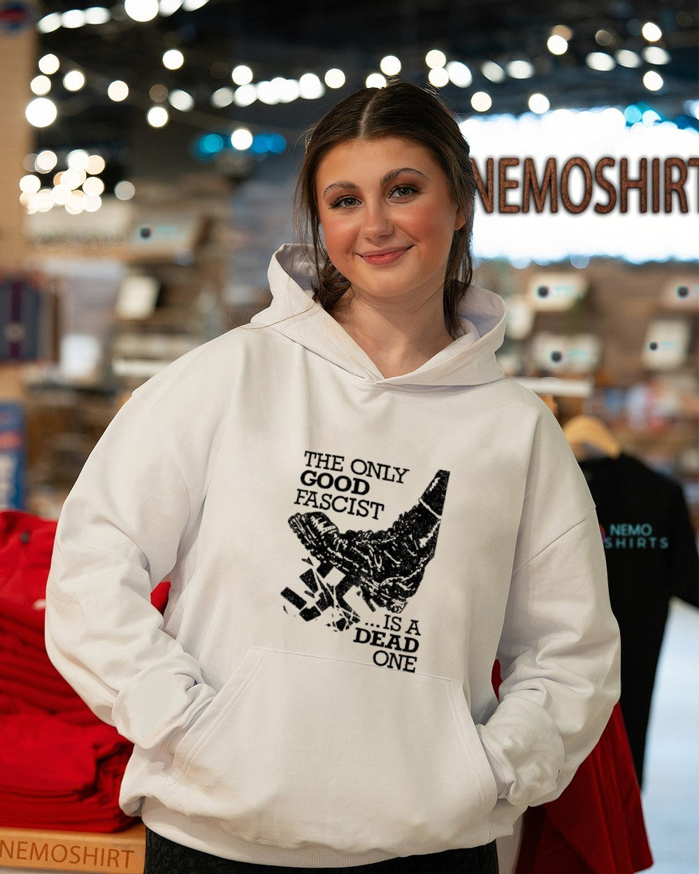 Nazis boot the only good fascist is a dead one shirt
