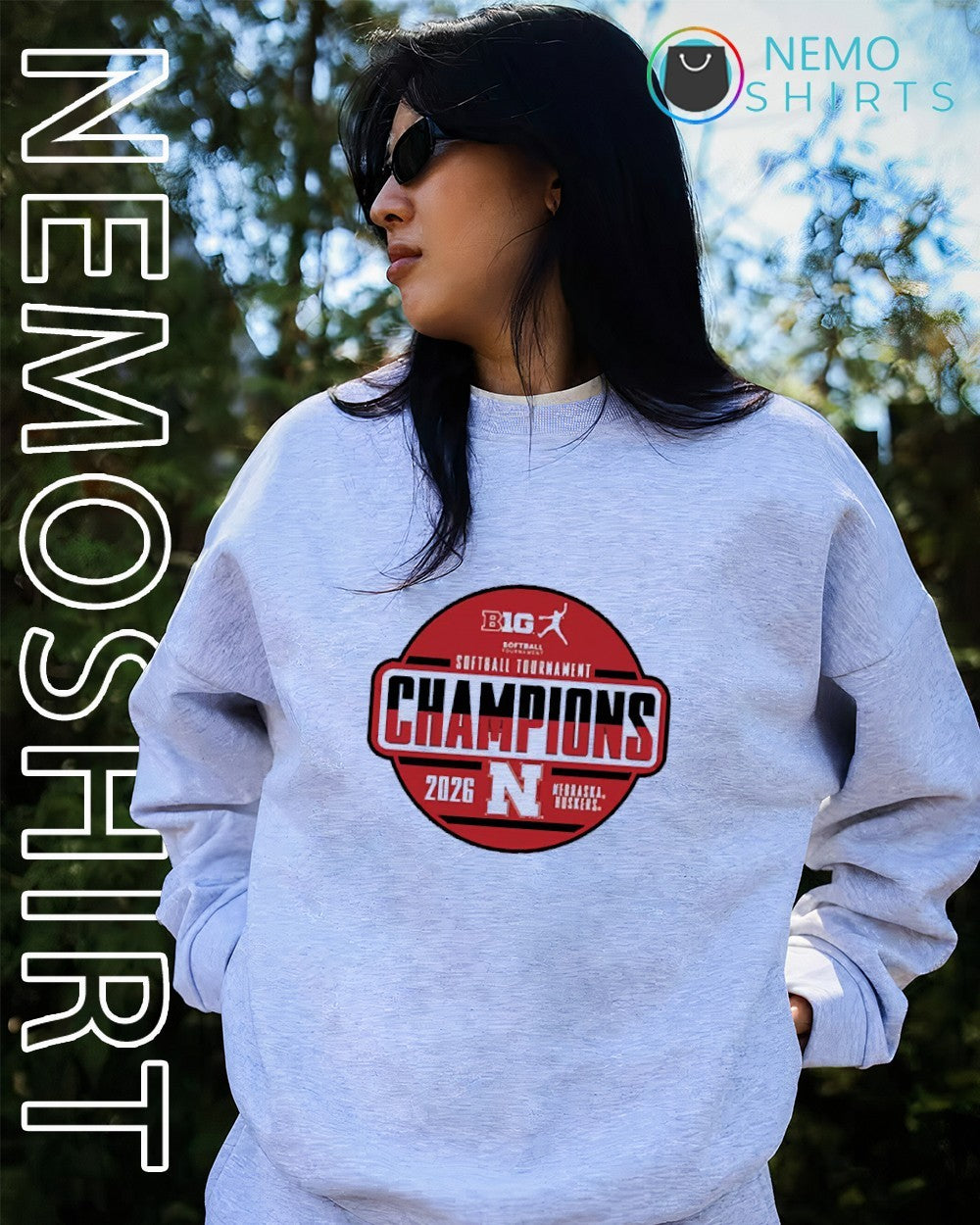 Nebraska Cornhuskers 2026 Big Ten softball tournament champions shirt