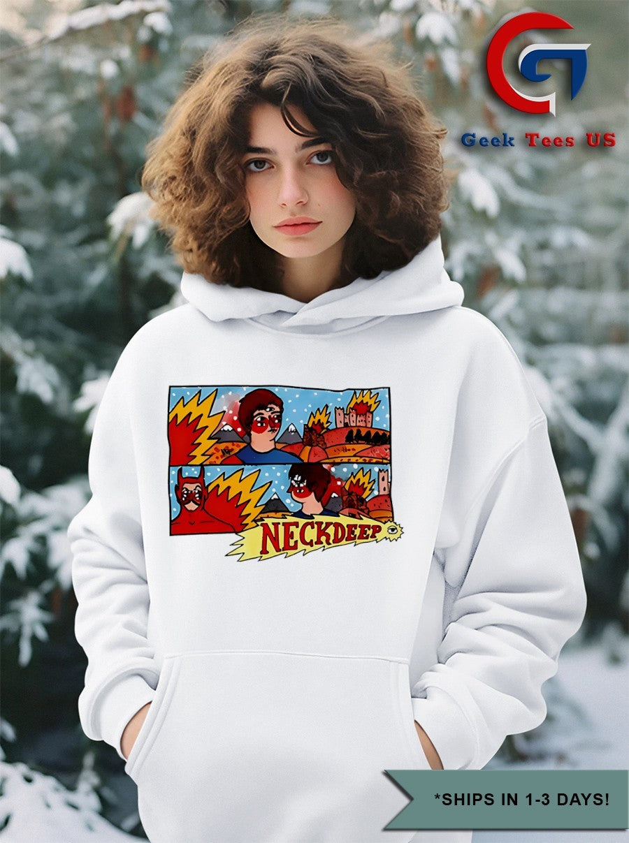 Neck Deep Lnotgy 10 Year comic shirt