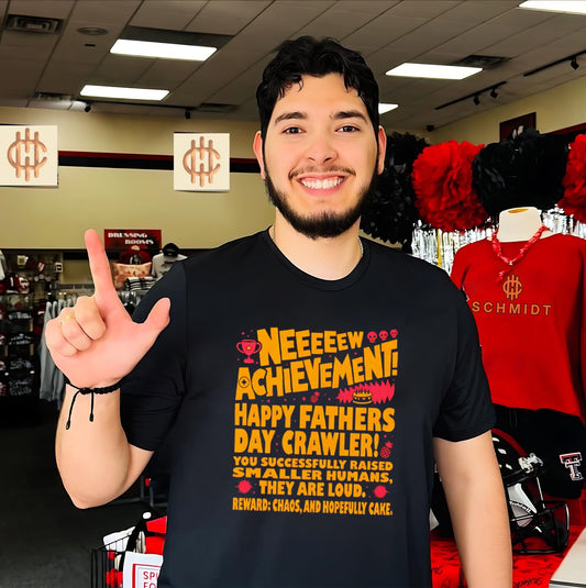 Neeeeew achievement happy fathers day crawler shirt