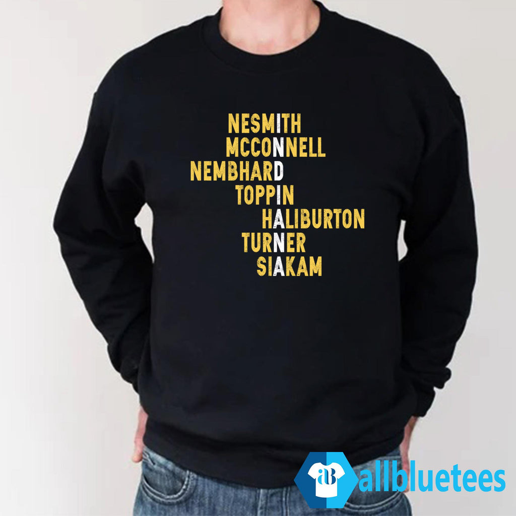 Nesmith McConnell Nembhard Toppin Haliburton Turner Siakam Shirt