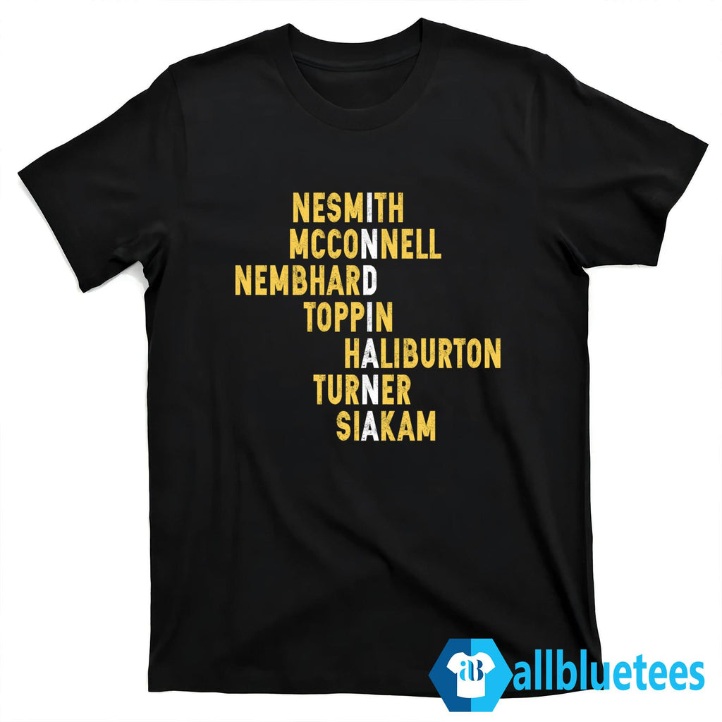 Nesmith McConnell Nembhard Toppin Haliburton Turner Siakam Shirt