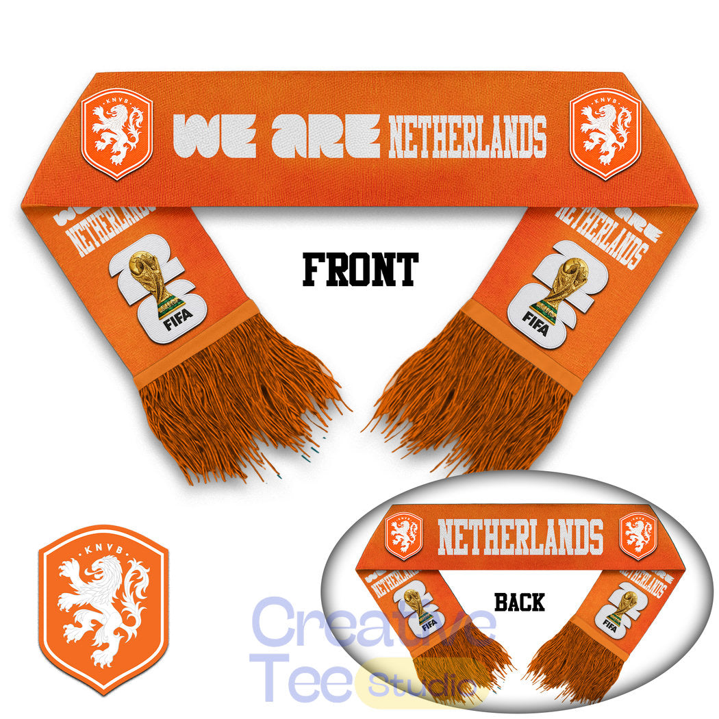 Netherlands National Soccer Team WC26 Premium Scarf