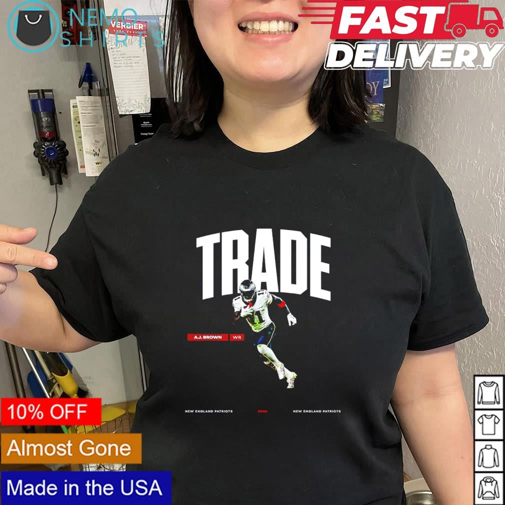 New England Patriots WR A.J. Brown in a trade shirt
