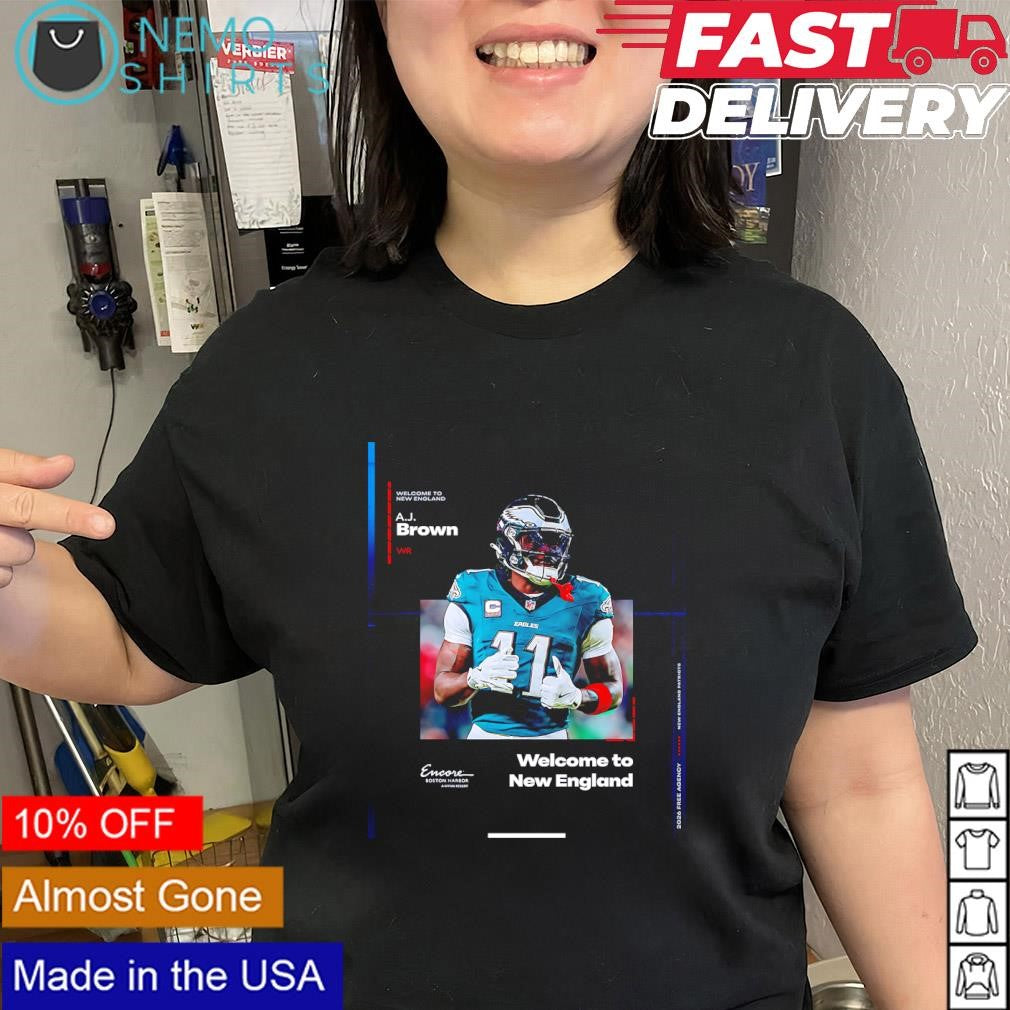 New England Patriots welcome to the AJ Brown shirt