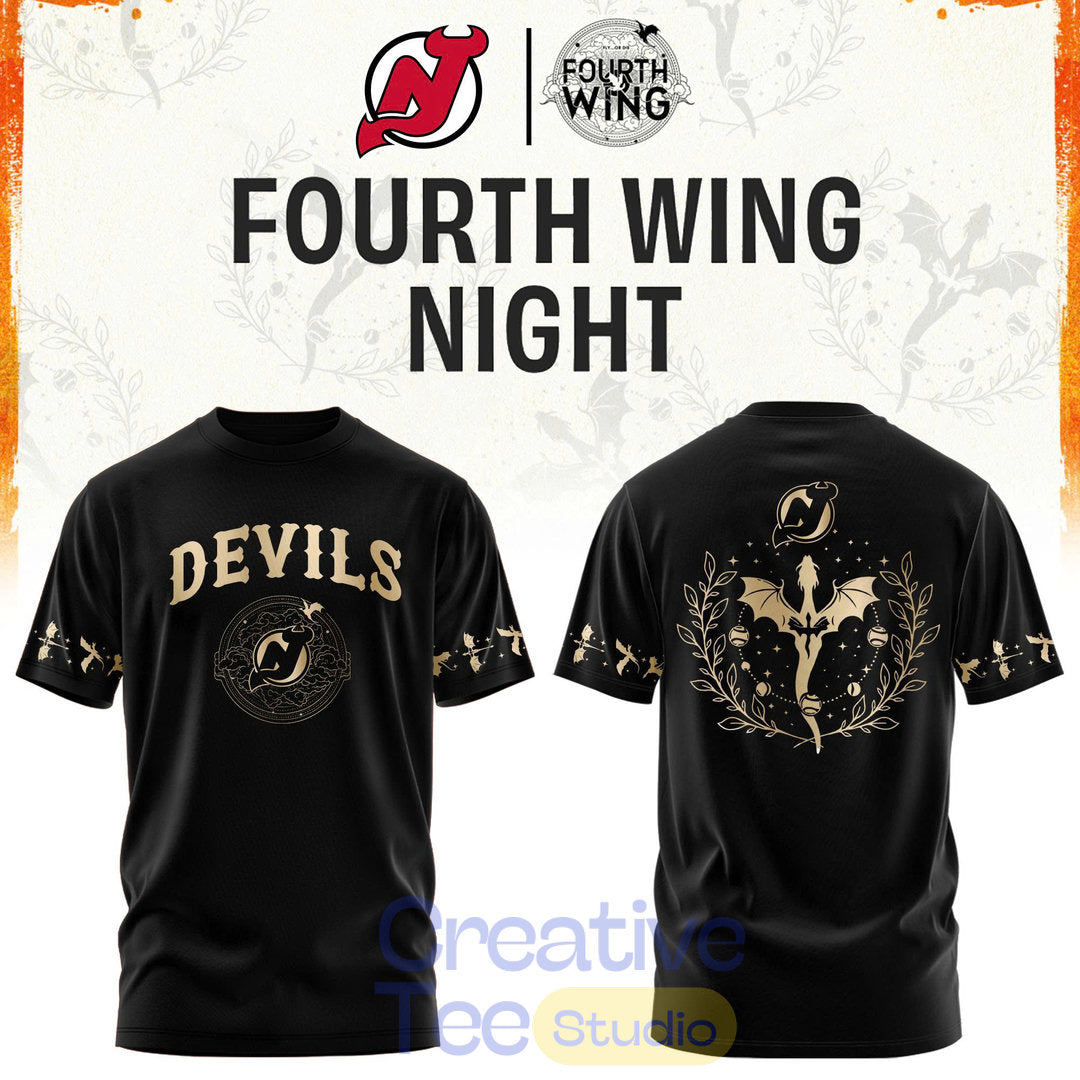 New Jersey Devils Fourth Wings Night Limited Edition Hoodie