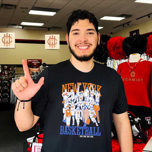 New York Basketball all team caricature New York shirt