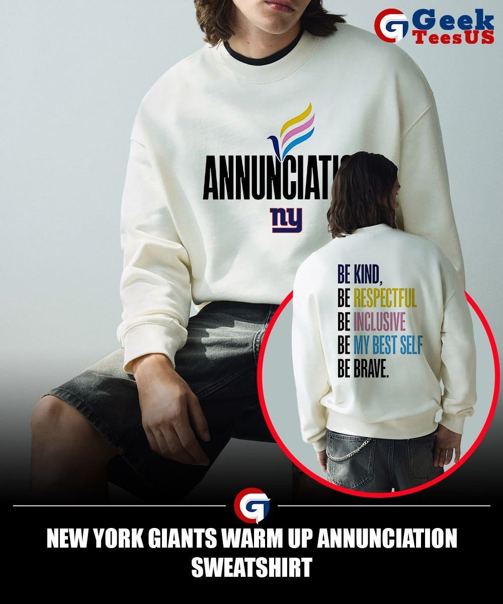 New York Giants Warm Up Annunciation shirt