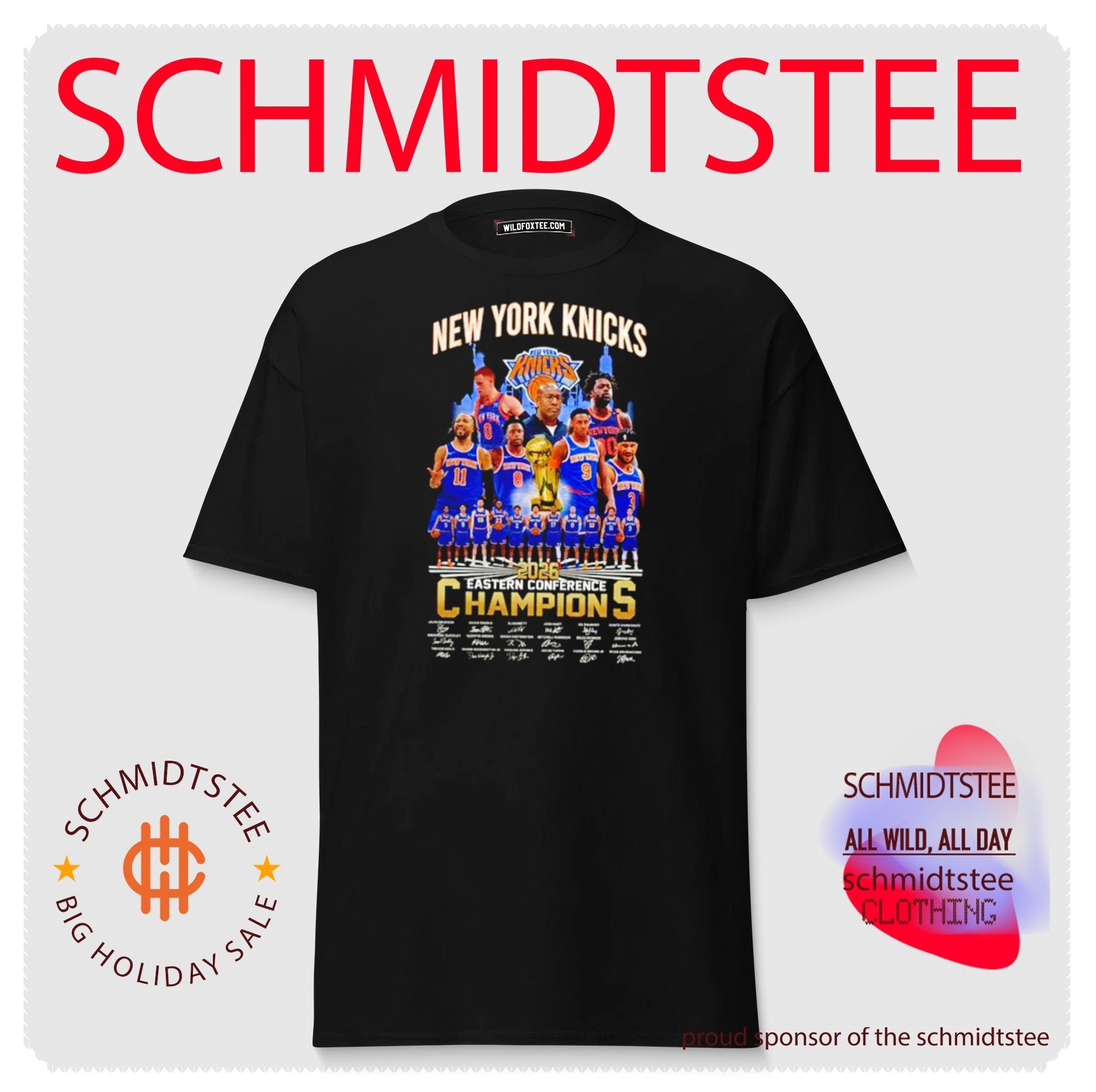 New York Knicks 2026 Eastern Conference Champions signatures shirt