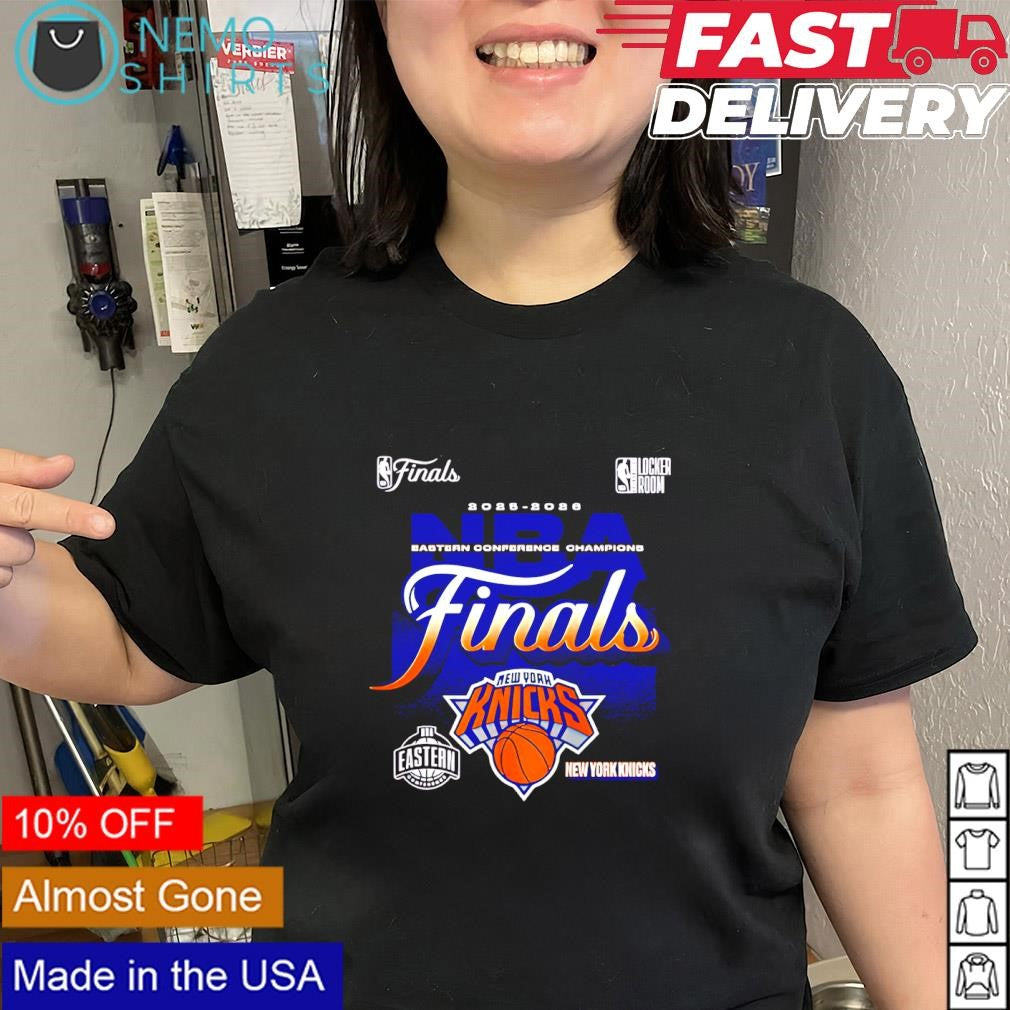 New York Knicks 2026 NBA Eastern Conference Champions locker room shirt