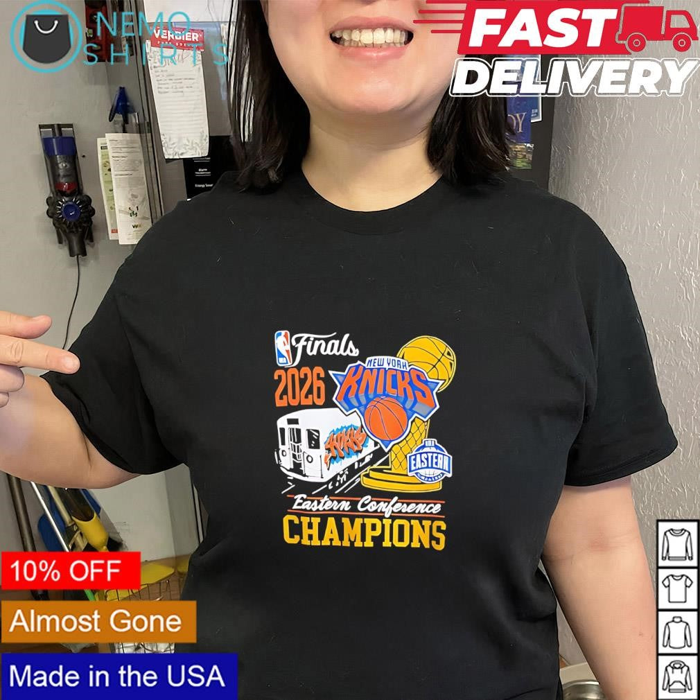 New York Knicks 2026 NBA Eastern Conference Champions subway graphic shirt