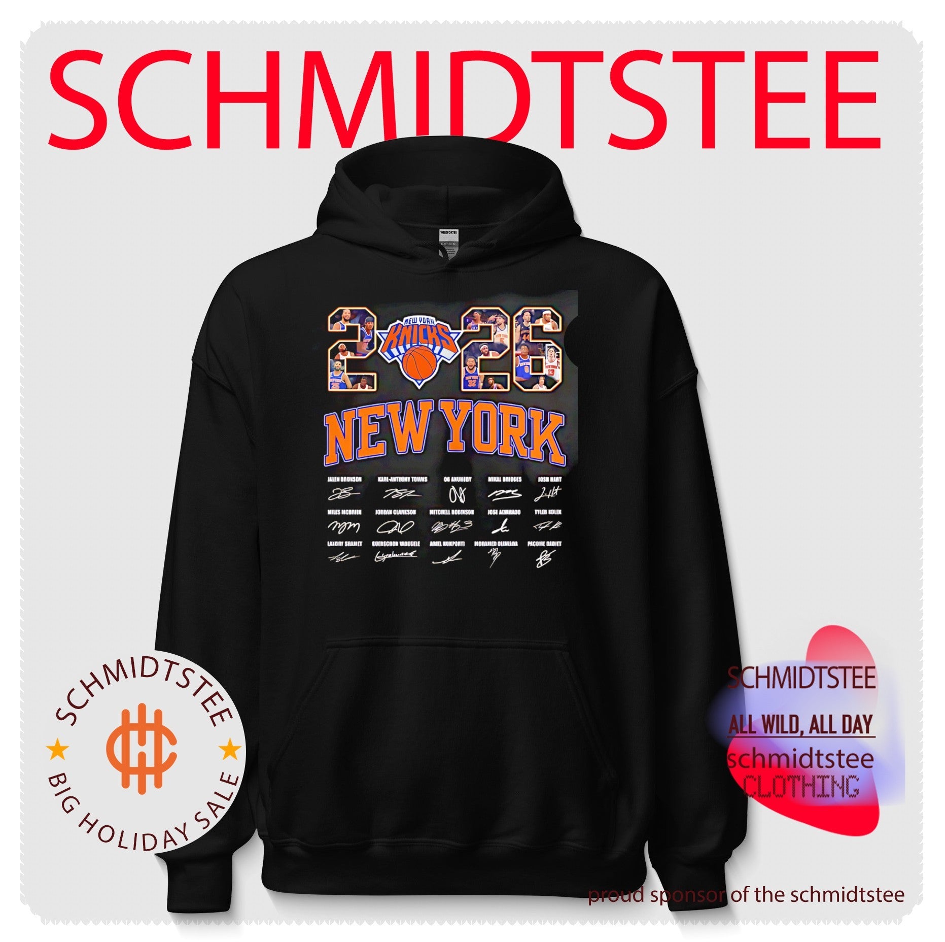 New York Knicks 2026 team members signature shirt