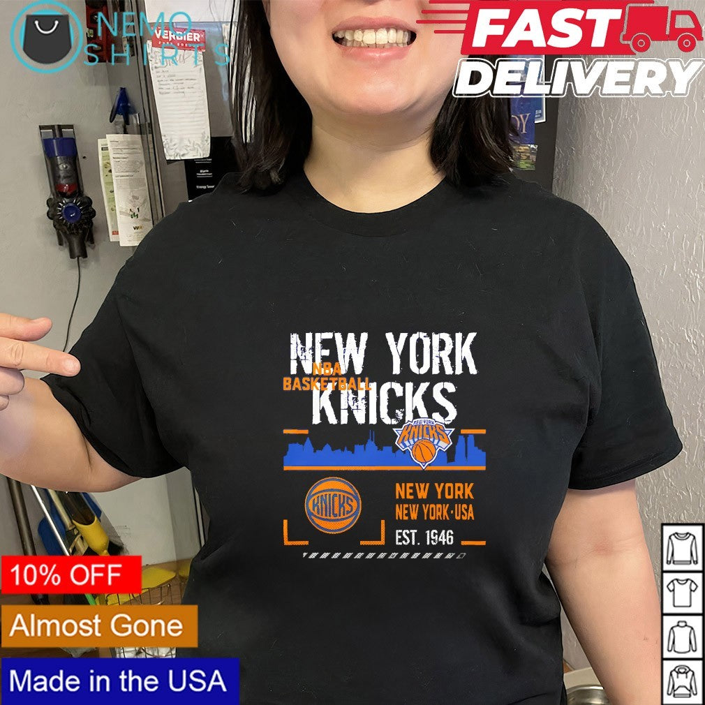 New York Knicks NBA basketball USA est 1946 logo shirt
