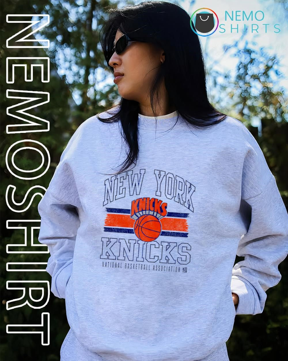New York Knicks national baseball assciation logo shirt